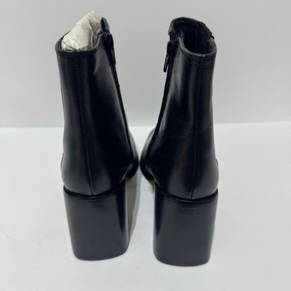 Andre Assous Womens Naia Chelsea Boot Black Leather Size 11 M - Picture 4 of 5